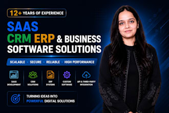 develop custom saas, crm, erp and business software solution