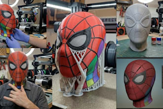 spiderman new cosplay mask with shell and magnetic lenses shipped to you