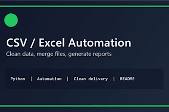 automate your CSV or excel data cleanup with python
