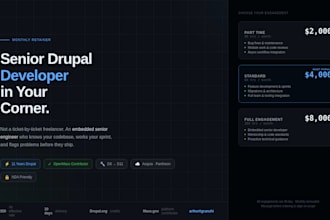 be your dedicated senior drupal developer for the month
