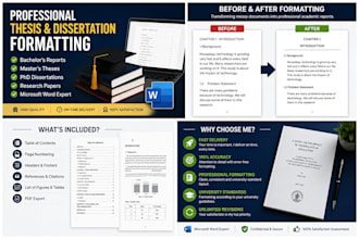 professionally format thesis dissertation and academic reports