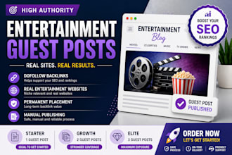 high authority entertainment guest posts