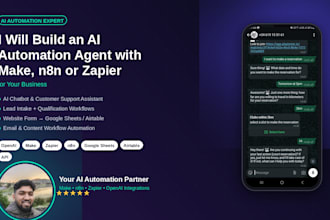 build an ai automation agent with make, n8n or zapier for your business