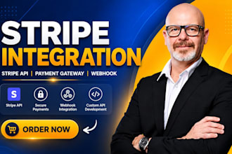 do stripe integration, stripe API, payment gateway and webhook integration