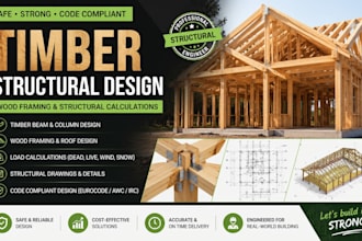design timber structures, wood framing and structural calculations
