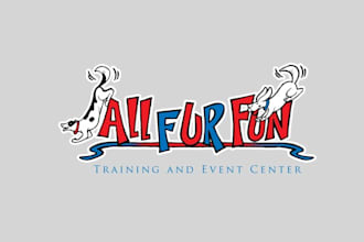 design animal dog training and event center logo