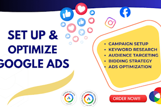 set up and manage google ads