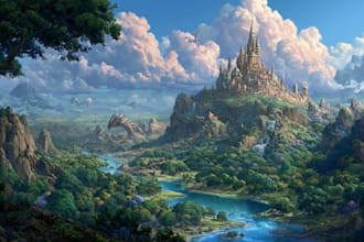 create a fantasy illustration