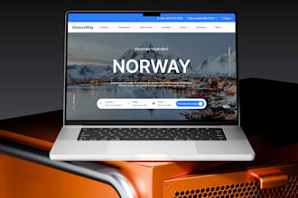 design a modern website or landing page