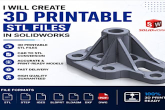 create 3d printable stl files in solidworks