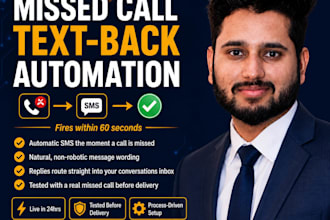 set up missed call text back automation in gohighlevel