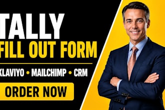 connect tally fillout form to klaviyo mailchimp crm