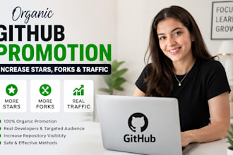 do organic github promotion to increase stars fork repo traffic