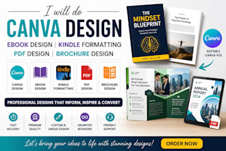 do canva design ebook design kindle formatting pdf design bronchure design