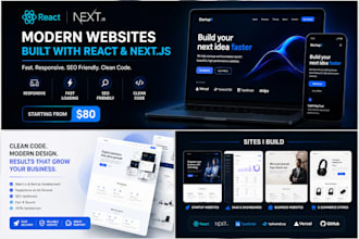 build a modern react or nextjs website