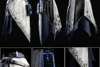 create realistic game ready character clothing for games