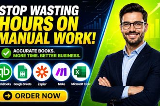 setup quickbooks bookkeeping bank reconciliation virtual assistance automation