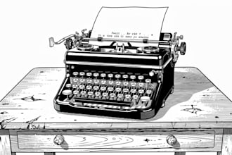 draw a digital black and white portrait from your image