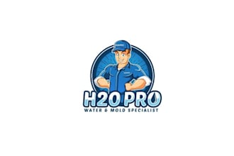 design mascot cartoon water service logo