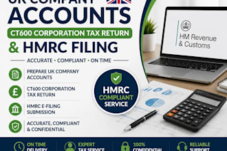 file UK company accounts ct600 corporation tax return and hmrc filing