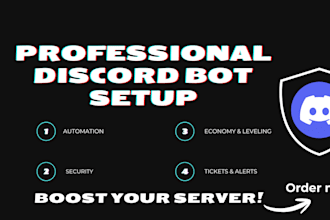 setup, configure and automate professional discord bots