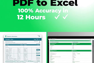 do handwritten data entry to excel for notes and notice