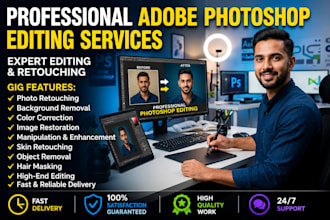 photoshop bulk images editing and complex background removal