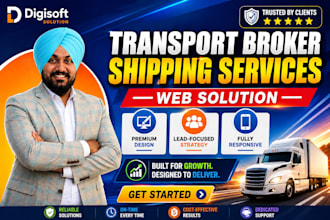 build a professional trucking logistics and transport website