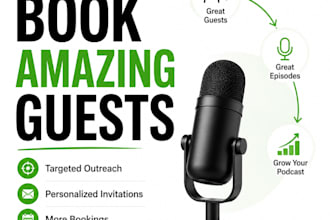 do podcast guest outreach and booking invitations for potential guests