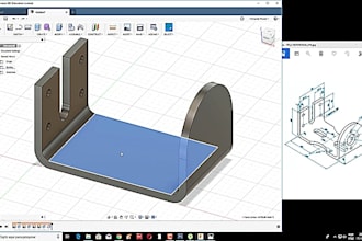 create simple sheet metal cad design