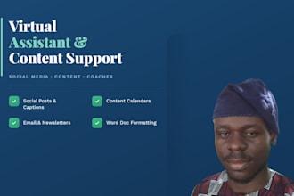 be your virtual assistant for social media and content for coaches