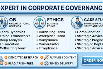 do corporate governance, organizational behavior, ethics, case study