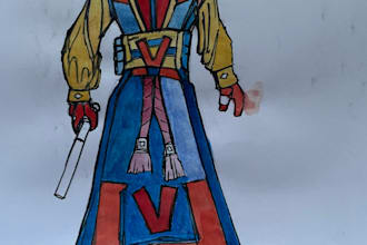 create an original character illustration