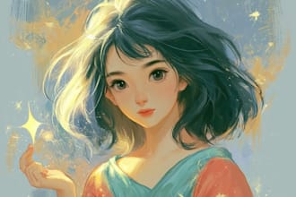 paint anime art for you