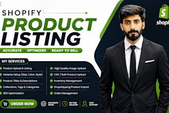 do shopify product listing, upload and inventory update