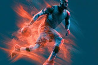 design sports poster, banner, flyer, graphics