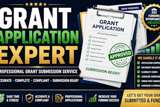 complete business grant applications and submissions