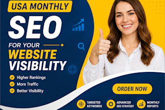 do USA monthly SEO for your website visibility