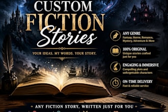 write cool stories any genre fictional , non fictional ,educational