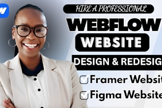 design webflow website, framer website, figma to webflow framer landing page