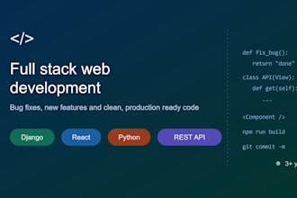 fix bugs and build features in your django and react application