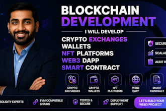 develop crypto exchanges, wallets, nft platforms, web3 dapp smart contract