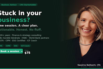 be your business advisor and help you plan your next move
