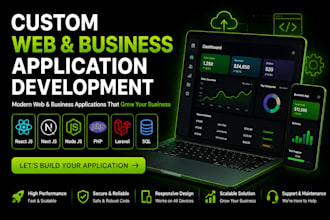 develop custom web application and business application