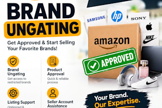 assist with amazon brand ungating and category approval