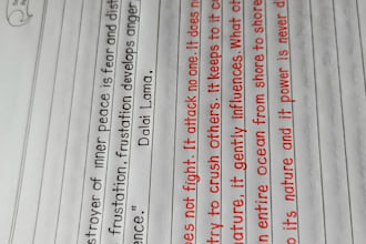 write anything with my beautiful handwriting