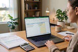 categorize your bank statements and do excel bookkeeping