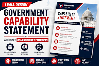 design a government capability statement for federal government contracts