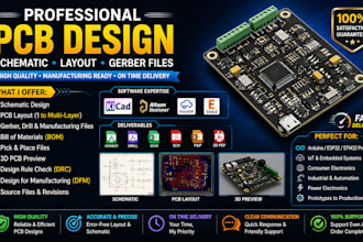 design arduino esp32 stm32 pcb layout pcb design  with schematic and gerber file