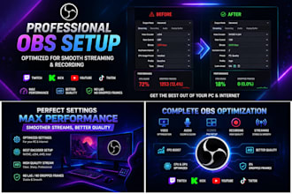 set up and optimise obs for your live streaming